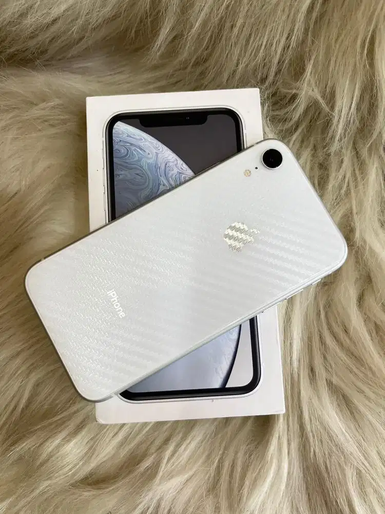Iphone XR 128 white sinyal permanen dual sim