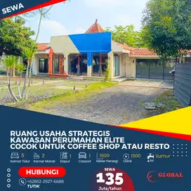 Ruang Usaha Strategis Dekat Perumahan Elite Cocok untuk Coffee Shop