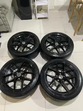Velg vossen hf-5 ring 18 bekas civic ban teball