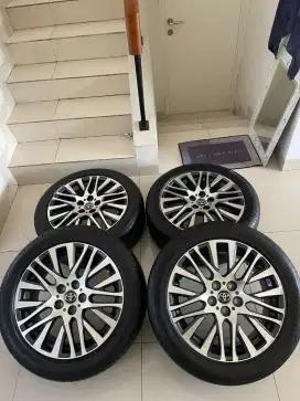 Velg original alphard ring 18 ban tahun 2024