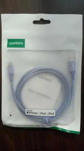 Ugreen Cable C To Lightning Weaven 1M / 15195 - Purple