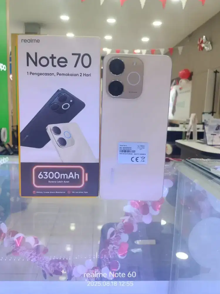 Terbaru HP Realme Note 70 Baterai besar 6300mah Hanya 1jutaan aja