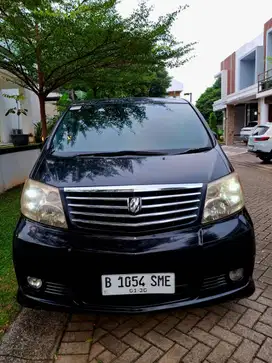 Toyota Alphard CBU 2.4 AT 2006 Hitam Orisinil Terawat Jual Cepat 97jt