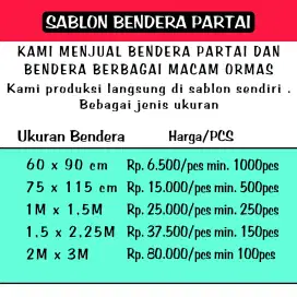 Sablon Bendera Partai