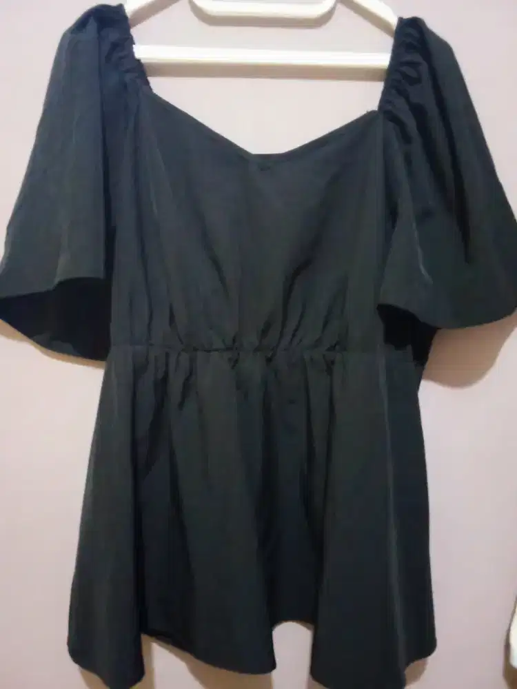 Preloved blouse wanita model kerut