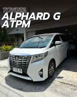 [PLAT B] Toyota ALPHARD 2.4 G ATPM AT 2017 pemakaian 2018