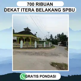 TANAH MURAH DEKAT KAMPUS TER BESAR DI SUMATRA DAN DEKAT 2 JALUR ITERA