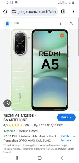 Jual redmi a5 4/128
