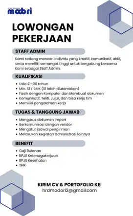 Staff Impor (Admin Impor)