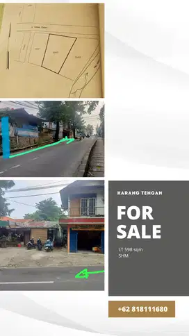 Dijual tanah pinggir jalan karang tengah dan jakarta selatan