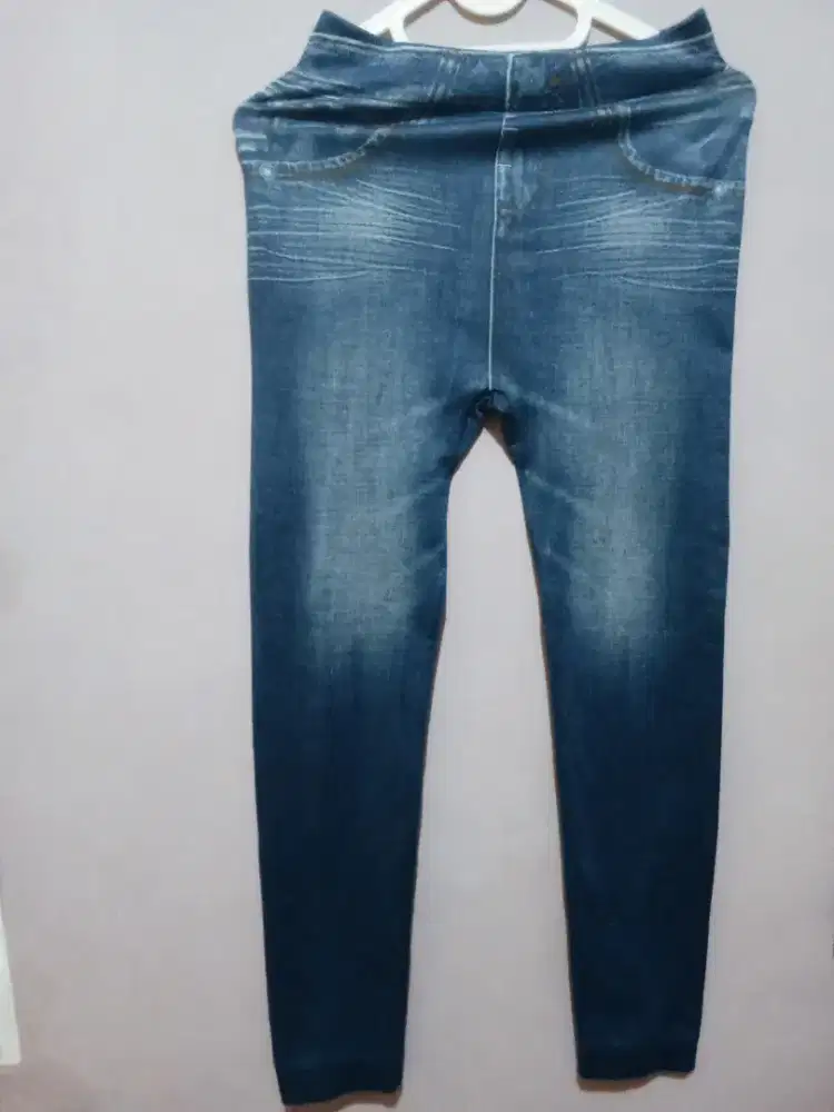 Celana legging wanita sleemles denim