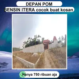 TANAH DEPAN SPBU KAMPUS ITERA HANYA 3 MENIT KE KAMPUS ITERA