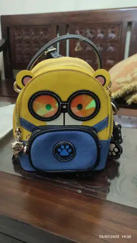 Jual tas kulit creambear bekas