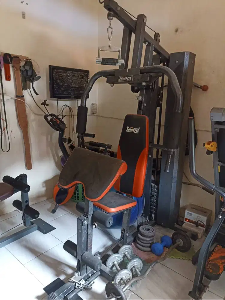 jual borongan alat olahraga fitnes di kamar kondisi 80%
