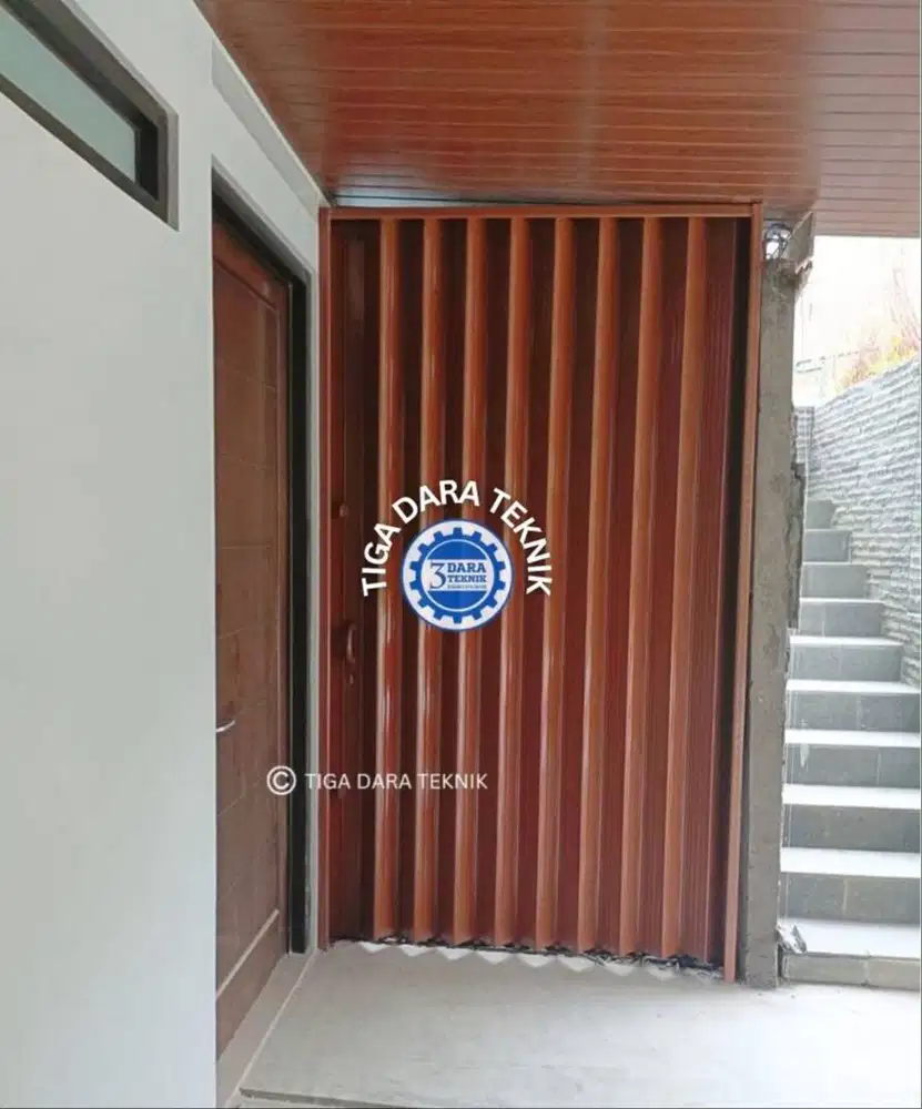 Gerbang besi Lipat Folding Gate toko / ruko / garasi harga bervariatif