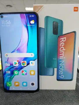 REDMI NOTE 9 6/128GB SECOND,MULUS,LENGKAP NO MINUS