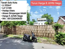 Jual Tanah Solo Kota Banget, Dekat Pusat Bisnis, Hotel, Pasar Klewer