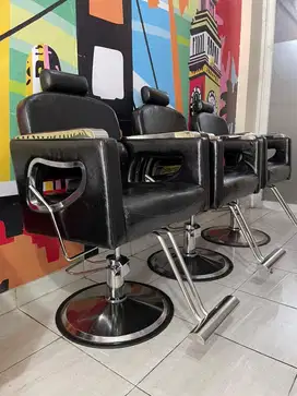 Kursi hidrolik barbershop bekas second murah salon pangkas rambut bang