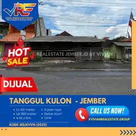 RUMAH LUAS PINGGIR JALAN RAYA TANGGUL KULON JEMBER