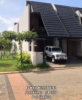 Dijual Rumah Millenial Hoek Fleekhauz BSD City Full Furnish