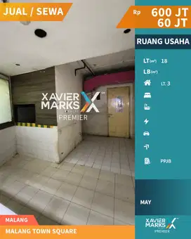Disewakan Ruang Usaha Stand Foodcourt di Malang Town Square (MATOS)
