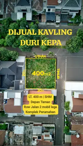 PTR - KAVLING TANAH MURAH DURI KEPA 5 MENIT KE TANJUNG DUREN