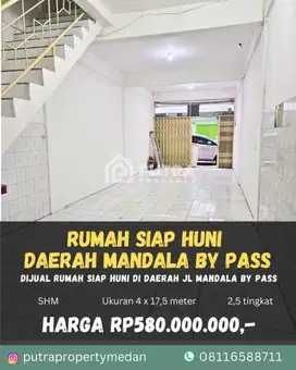 DIJUAL RUMAH DALAM KOMPLEK DAERAH MANDALA BY PASS