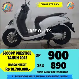HONDA SCOOPY PRESTIGE TAHUN 2023 BERGARANSI, SIAP PAKAI, GRATIS SERVIS