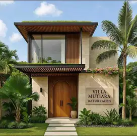 Villa Kolam Renang Full Furnish Baturaden Garansi Passive Income
