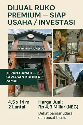 Dijual Cepat Ruko Citra 8 Jakarta Barat Hadap Danau Lokasi Strategis