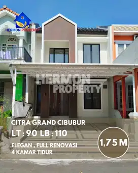 Rumah Modern Elegan Harga Terjangkau di Citra Grand Cibubur , Bisa KPR
