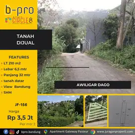 Jual Tanah Datar Siap Bangun di Awiligar Dago