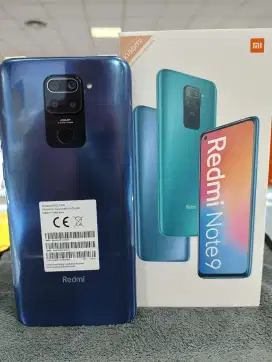 REDMI NOTE 9 6/128GB SECOND,MULUS,LENGKAP