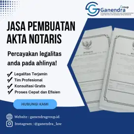 JASA PEMBUATAN AKTA NOTARIS | Ganendra Law Office International