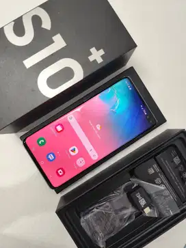 Samsung Galaxy S10 Plus ram 8/128 gb white Mulus 99% Bergaransi !!