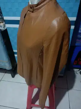 Jaket kulit asli import