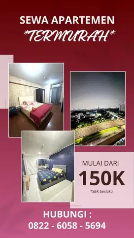 DISEWAKAN APARTEMEN TER MURAH JAKARTA SELATAN