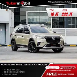 HONDA BRV PRESTIGE NX7 AT TAHUN 2024/2025 low km coklat pajak panjang