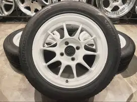 Velg Enkei ES Tarmac Japan, R-15, Lebar 6.5, PCD 4 x 100