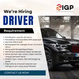 Lowongan Pekerjaan Driver Mobil Pribadi