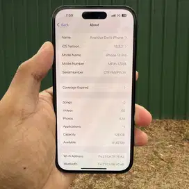 iPhone 14 Pro Black 128GB BH 86% IMEI Terdaftar Bea Cukai + 2 case