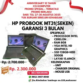 jual laptop HP PROBOOK MT31