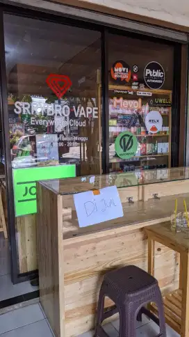 Etalase serbaguna Vape, parfum, jam tangan,hp,emas dll
