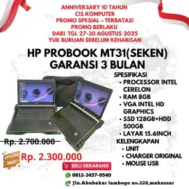 jual laptop hp probook mt31