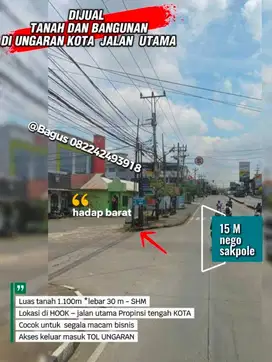 Dijual tanah di Ungaran KOTA strategis