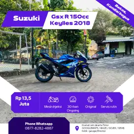 Suzuki GSX R 150cc Keylles Fi Tahun 2018 Pajak Off