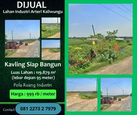 DJUAL Kavling Pinggir Arteri Kaliwungu- Kendal Peruntukan Industri