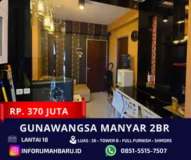 GUNAWANGSA MANYAR SHMSRS ‼️ Apartemen 2BR Full Furnish  Bagus