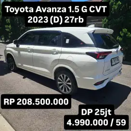 Antik KM 27rb.. Toyota Avanza G CVT 2023 (D)