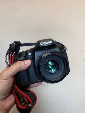 Camera Slr CANON 7D lensa YN fix 50mm kamera body mulus normal bonus M